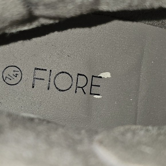 Nubikk Flore Montagne Quilted Grey Suede Leather Platform Ankle Boots In 7 - Picture 6 of 7